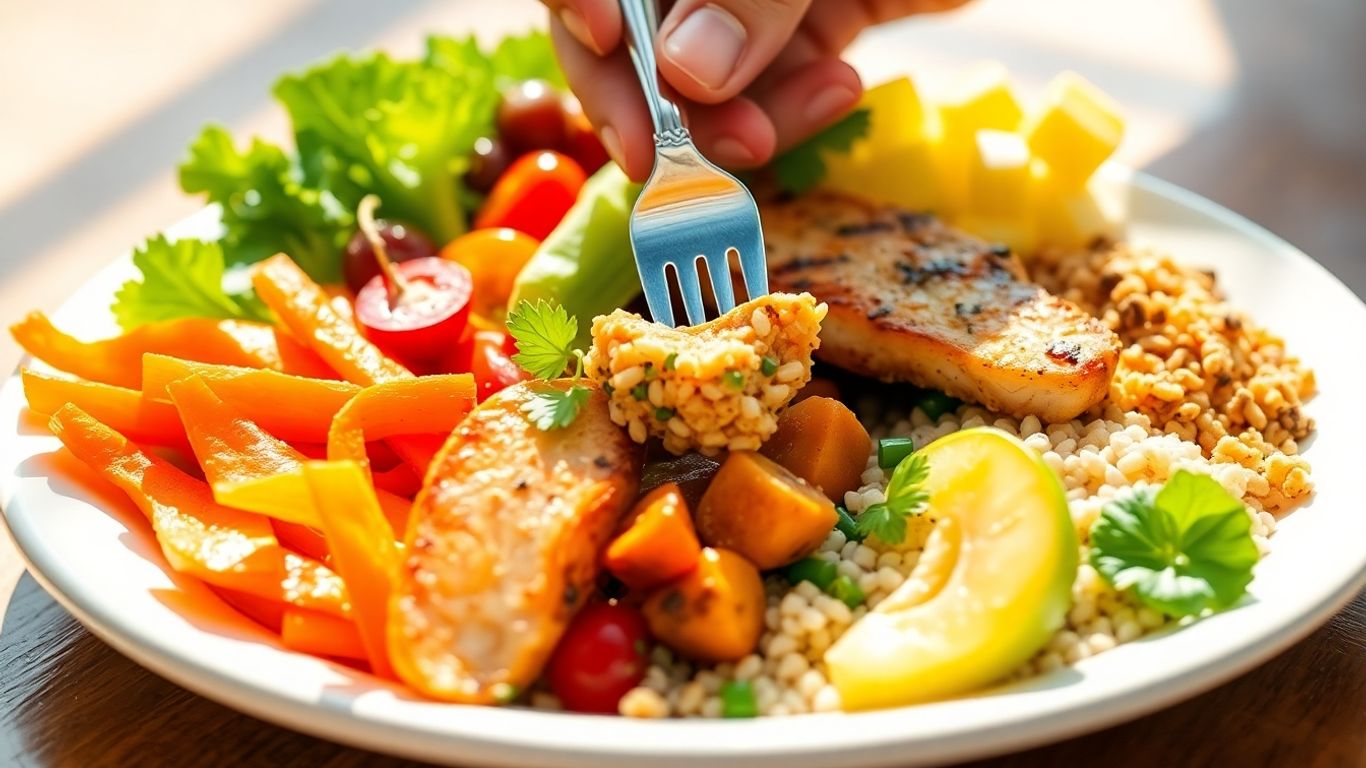 Healthy meal after heart attack recovery