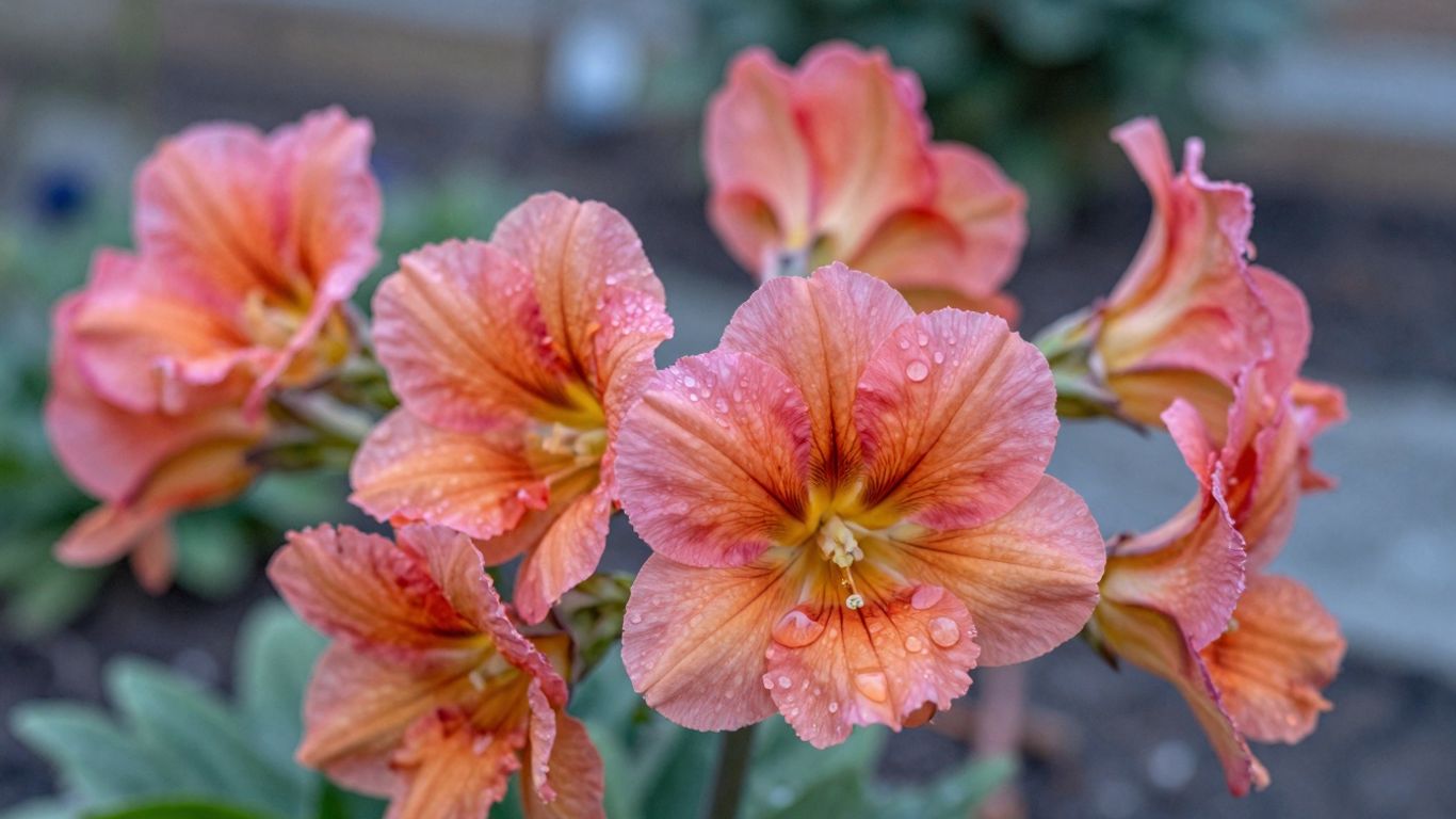Mittagsblumen in voller Blüte im Winterlicht