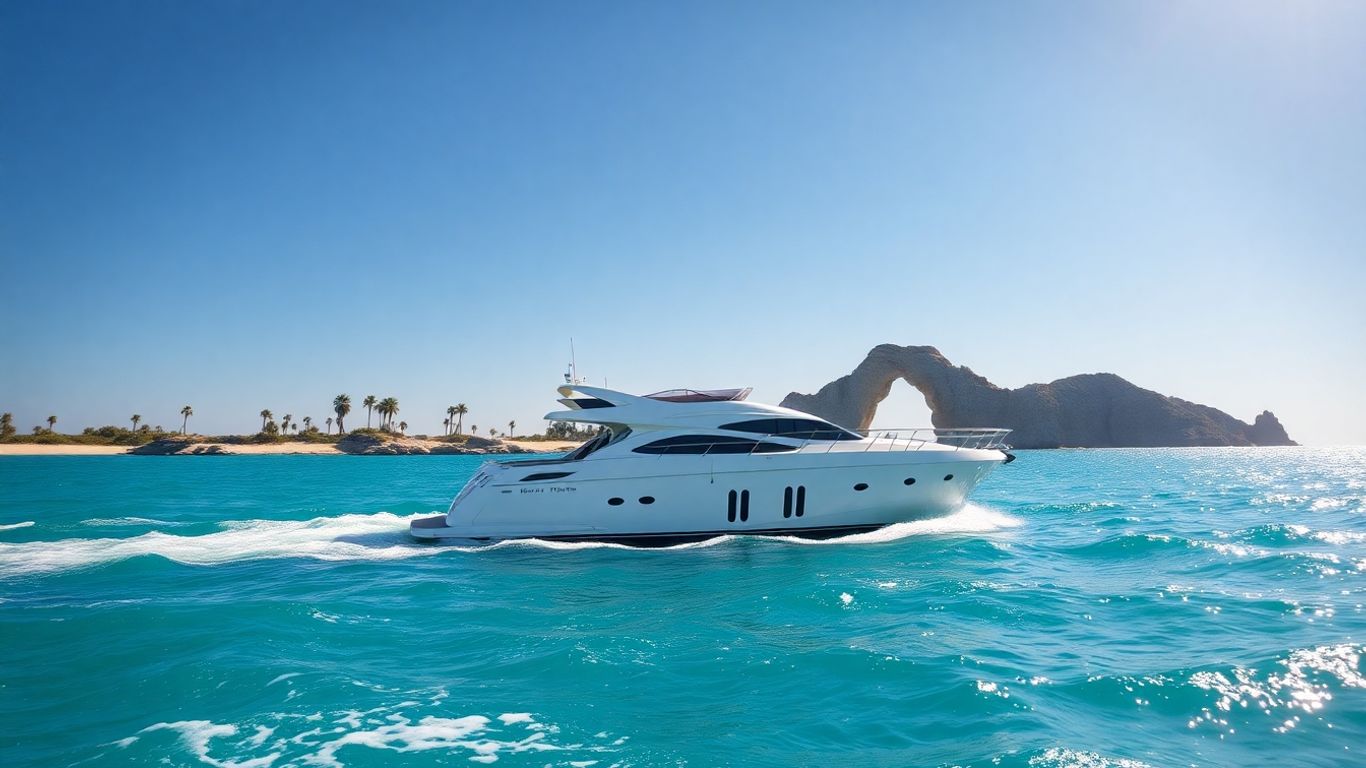 Luxury yacht sailing in Cabo with Arch