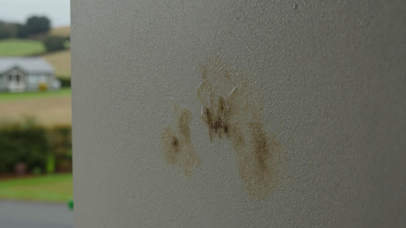 Water stain on a wall, New Zealand home.