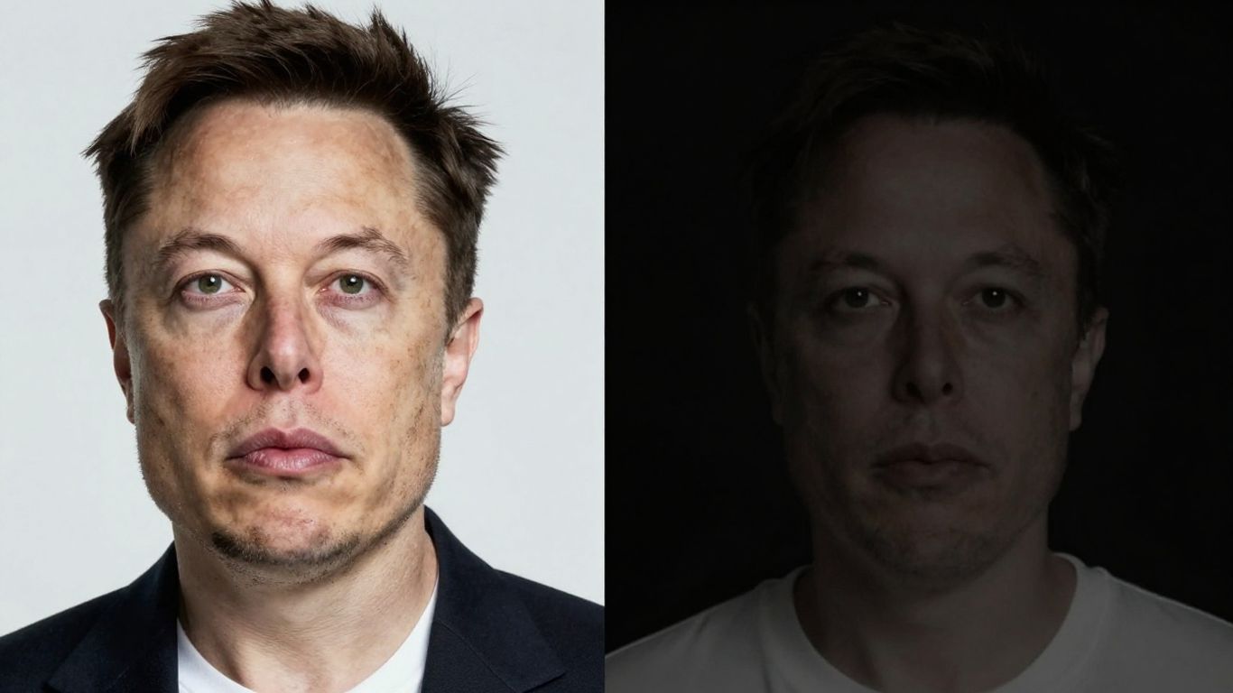 Elon Musk and a shadowy figure, Epstein.