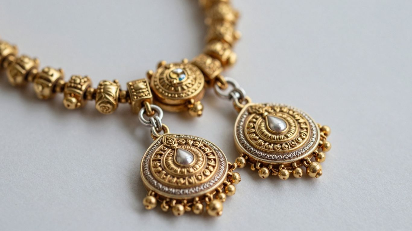 Intricate Nakshi jewelry designs with detailed patterns.