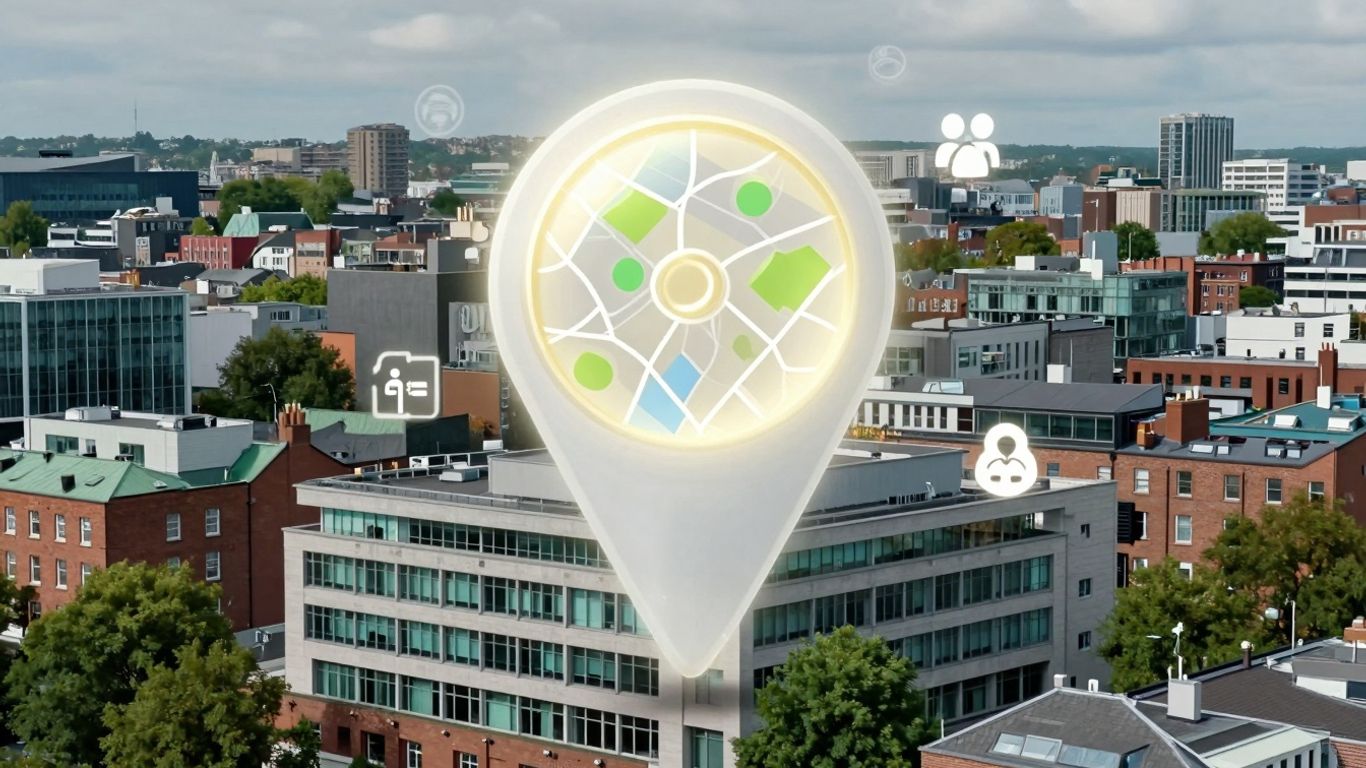 Dublin clinic map pin attracting local patients