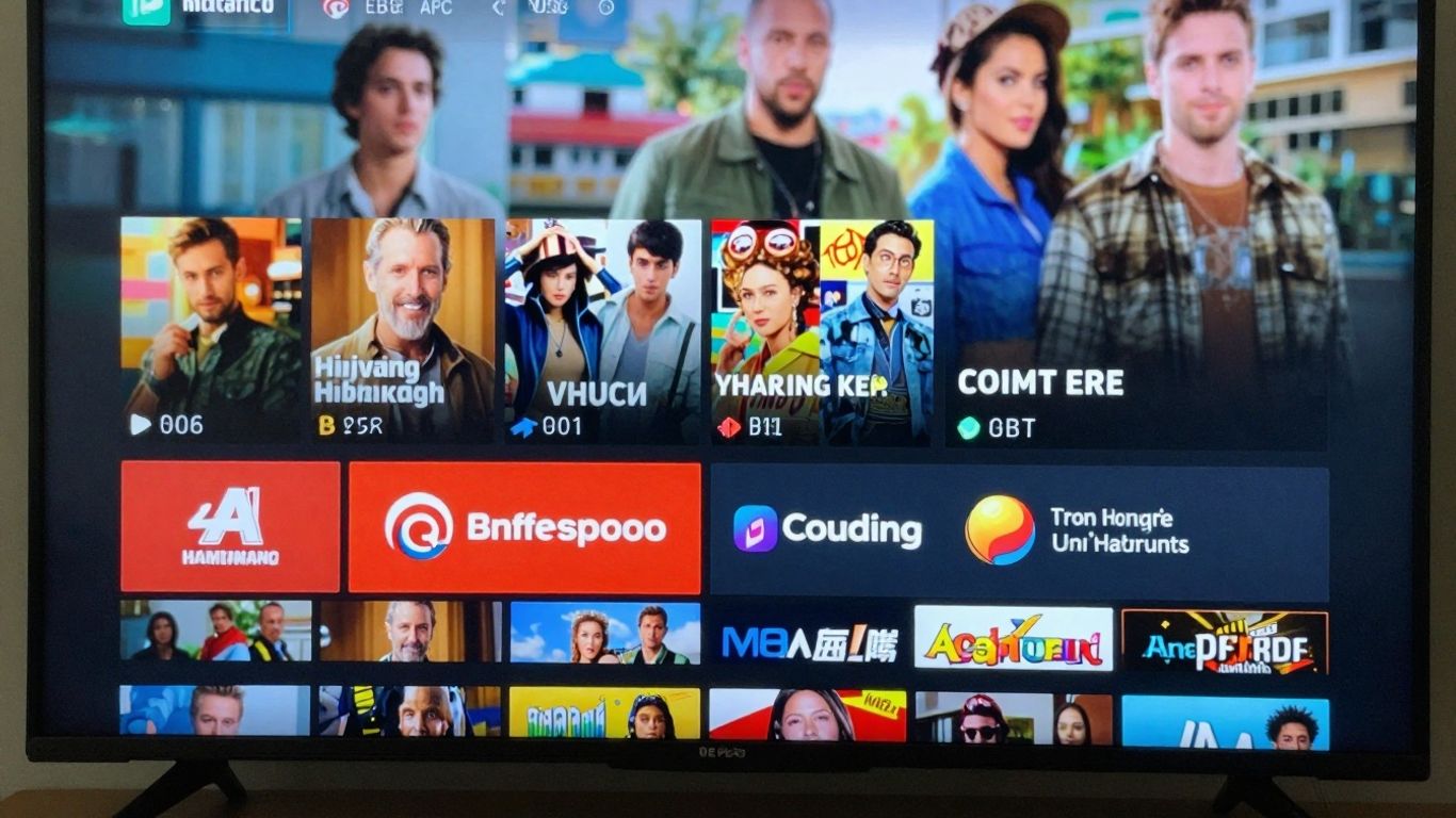 Electronic Program Guide on a TV screen