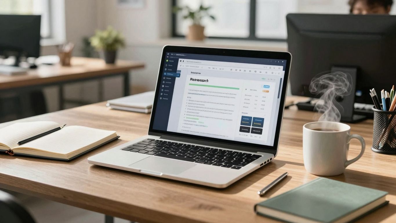 Sell The Trend product research tool interface on laptop.