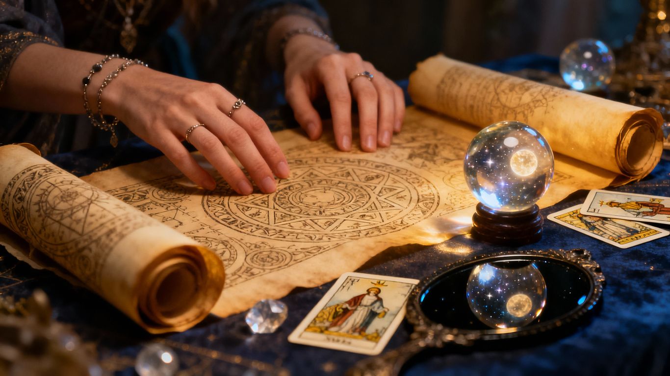 算命方法介紹與選擇指南的神秘圖像