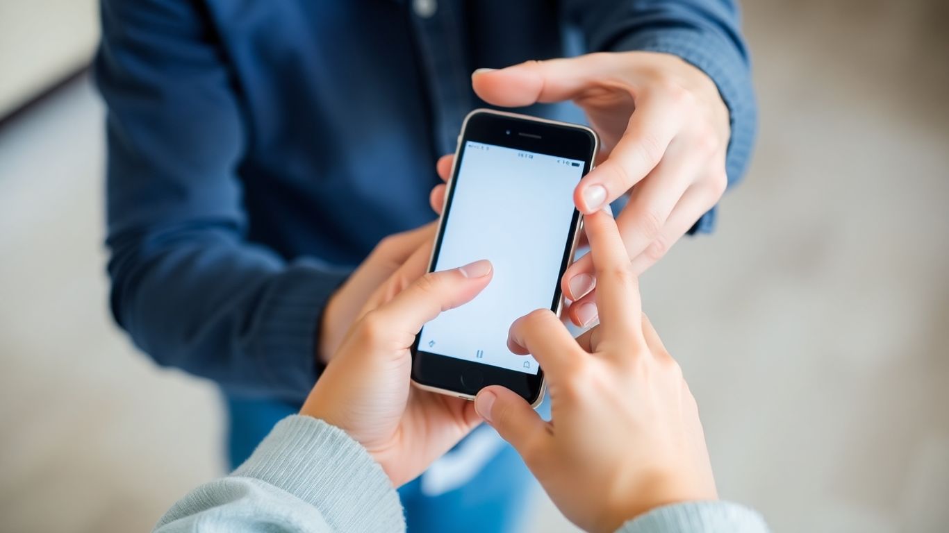 Contacting blockchain support via a smartphone interface.