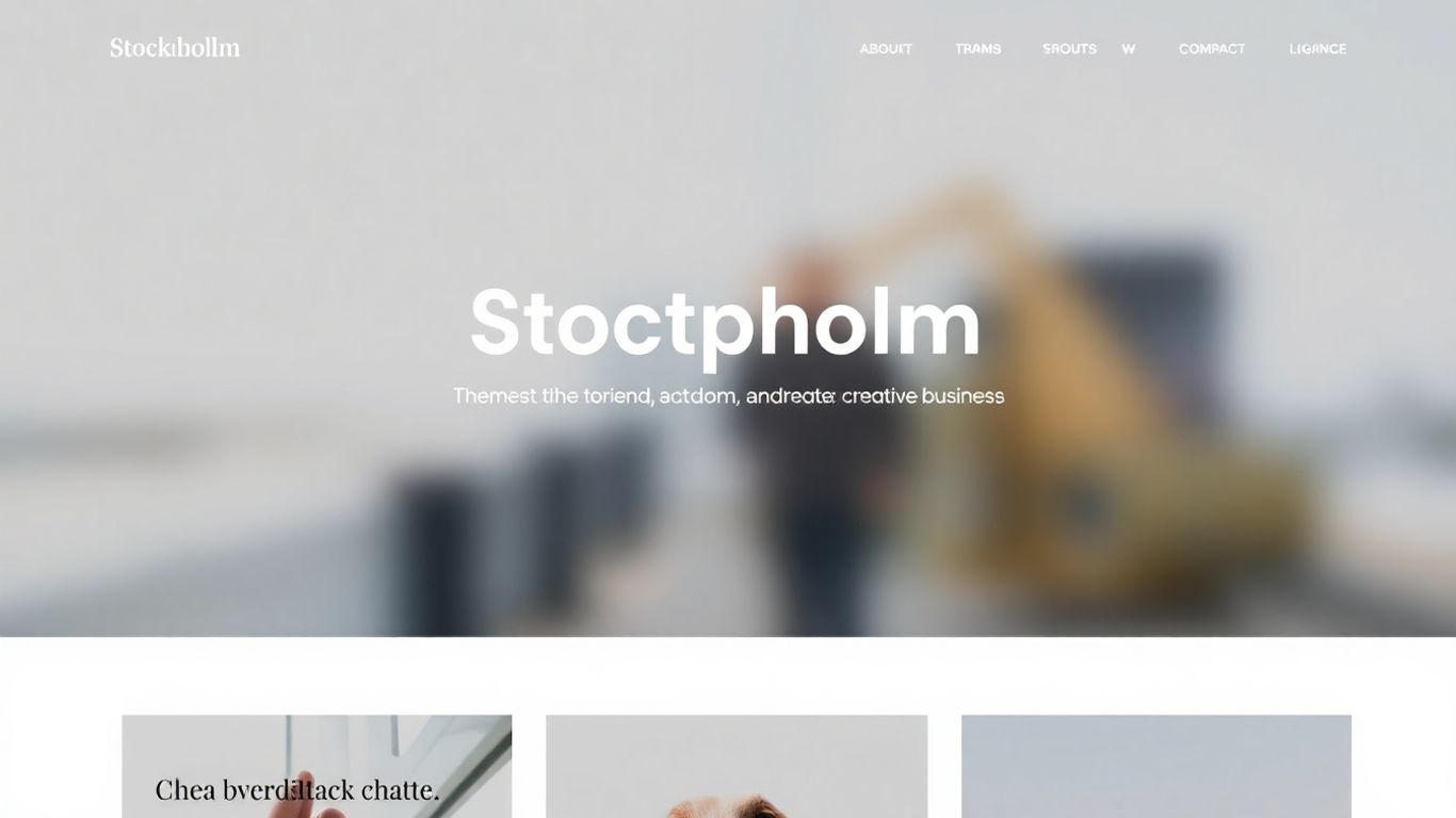 Stockholm WordPress theme homepage screenshot