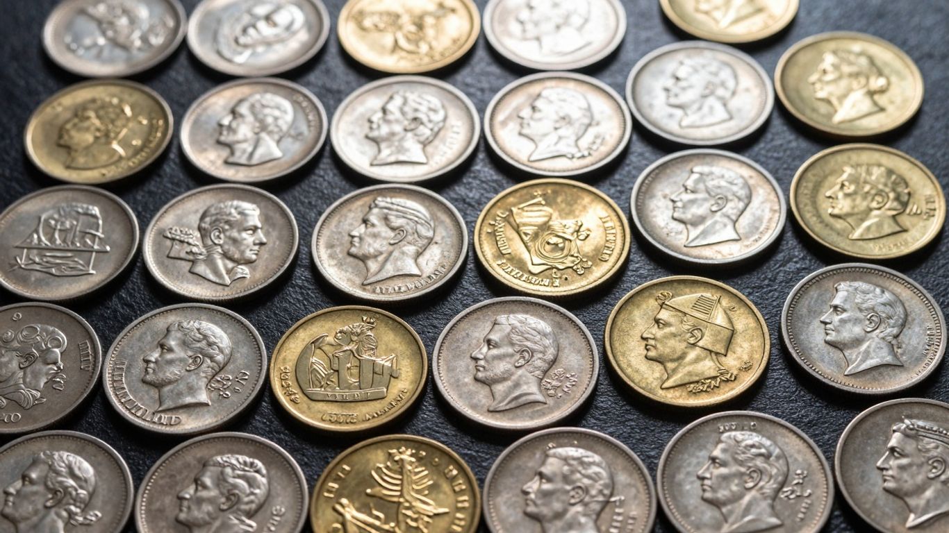 Collection of valuable coins for sale in San Antonio.