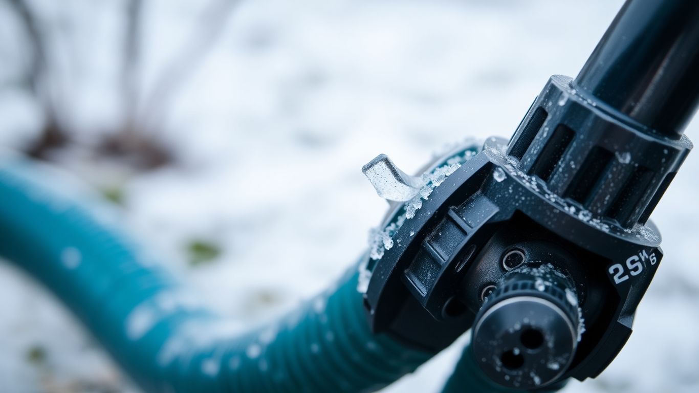 Bewässerungssystem im Winter entleeren