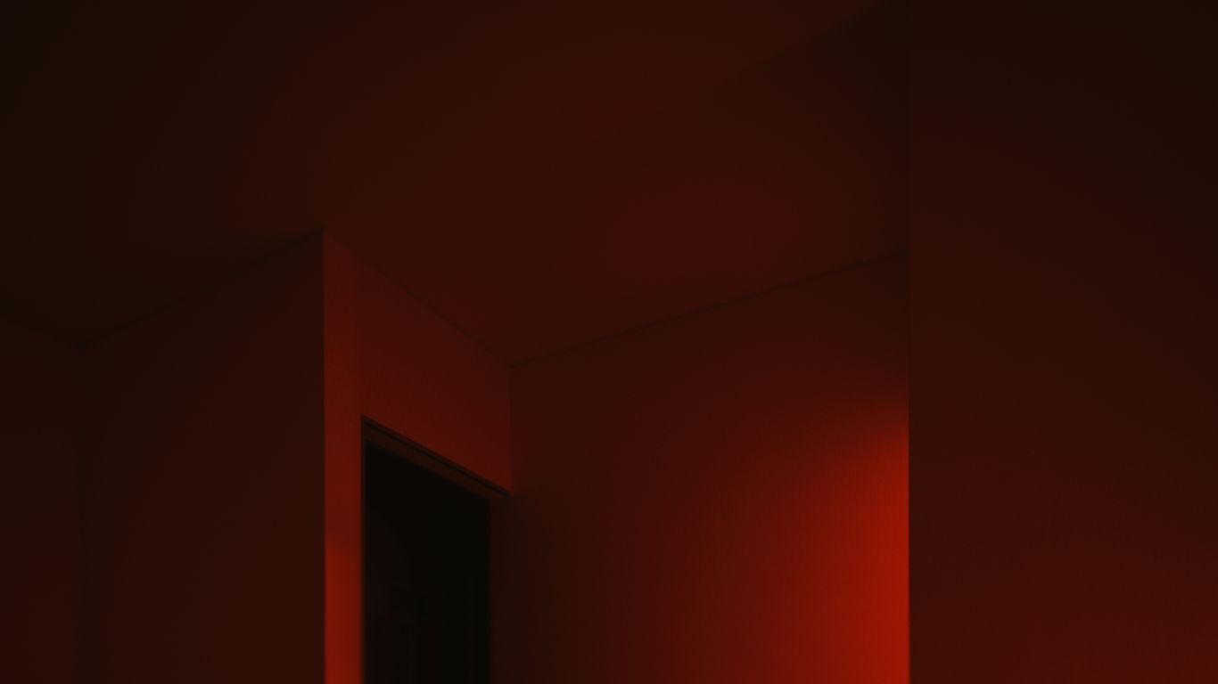 red and white painted wall