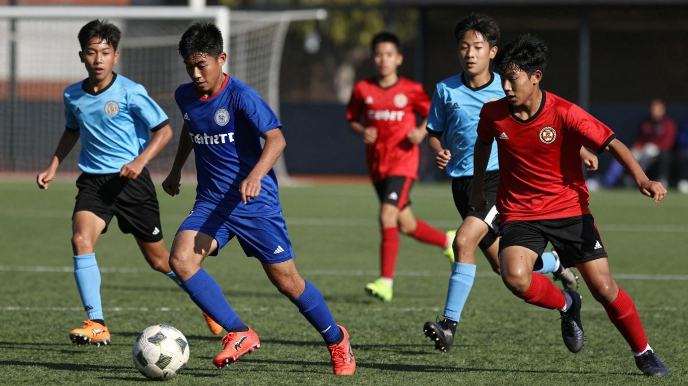 Ringwood Soccer Club players in action on the field.
