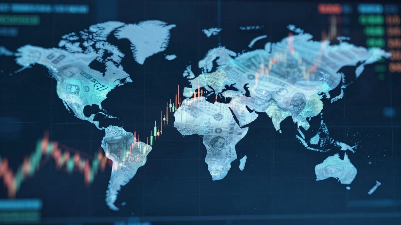 Forex trading success with technical analysis visuals.