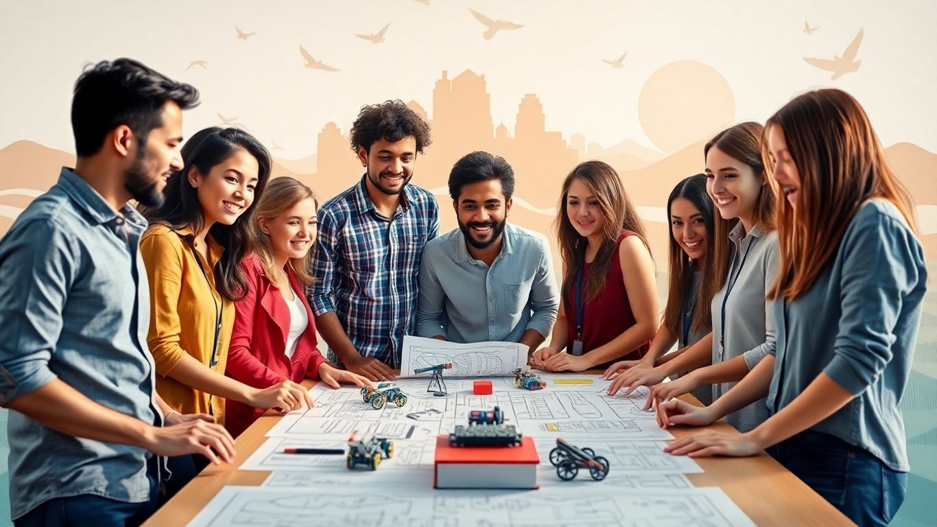 Student entrepreneurs with innovative ideas in Australia.