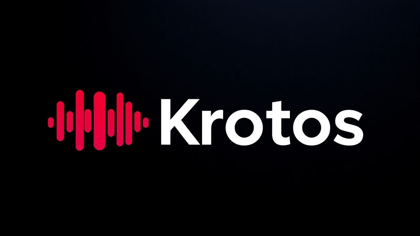 Krotos logo with sound wave
