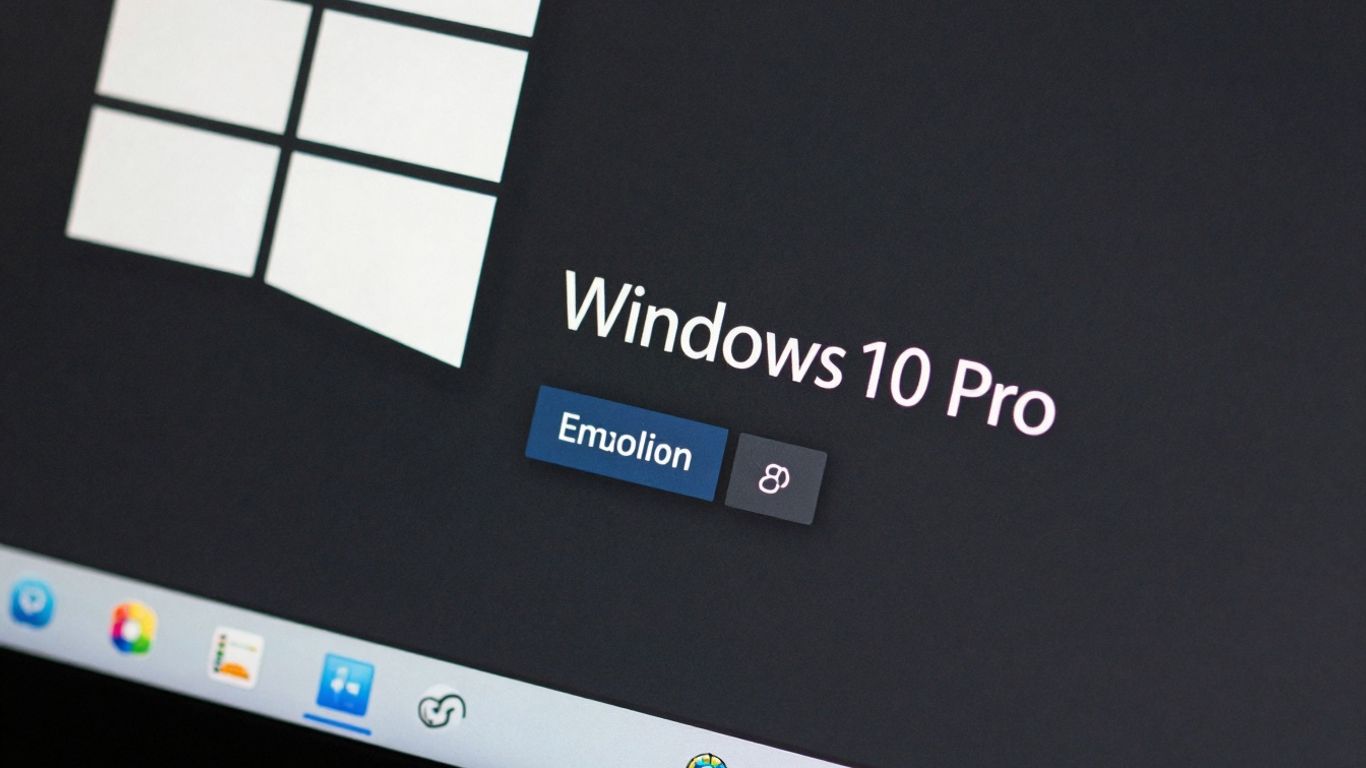 Activación de Windows 10 Pro en pantalla.