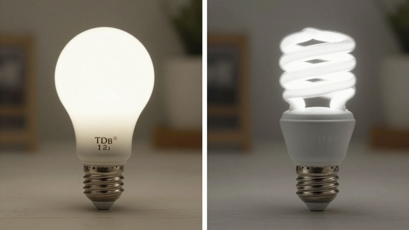 LED bulb versus halogen bulb comparison