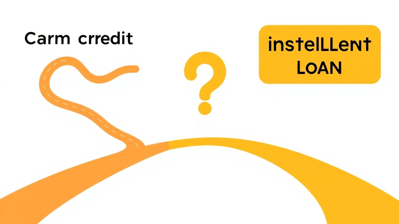 Line of credit versus installment loan paths