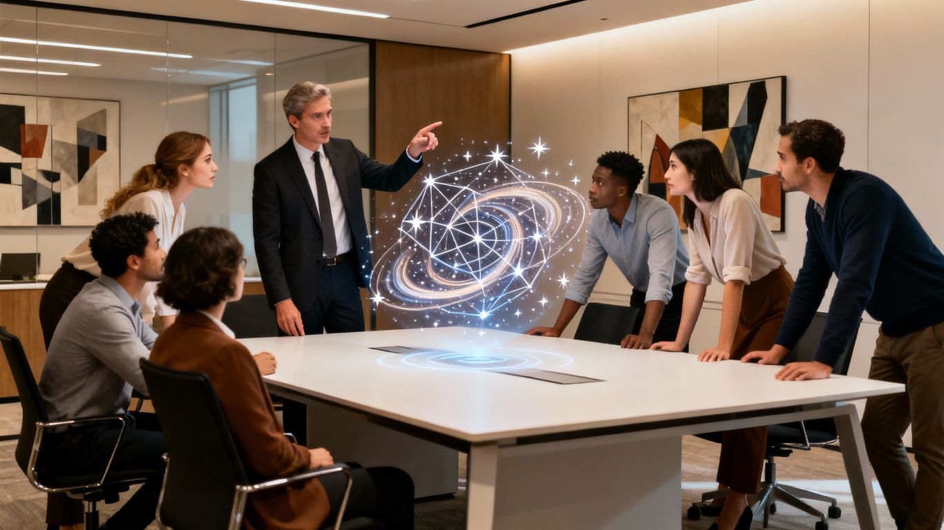 企業高管學習紫微斗數的場景