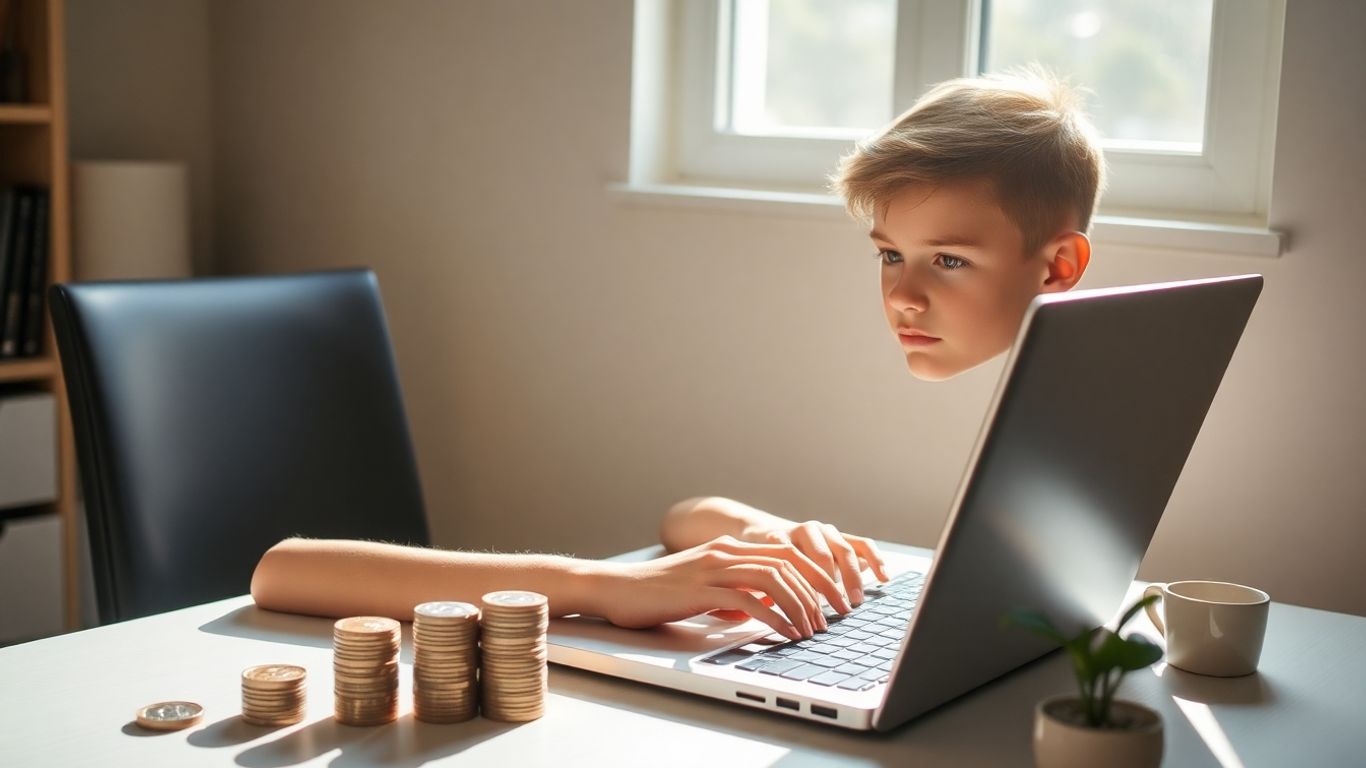 Teenager earning money as a freelance writer in Australia.