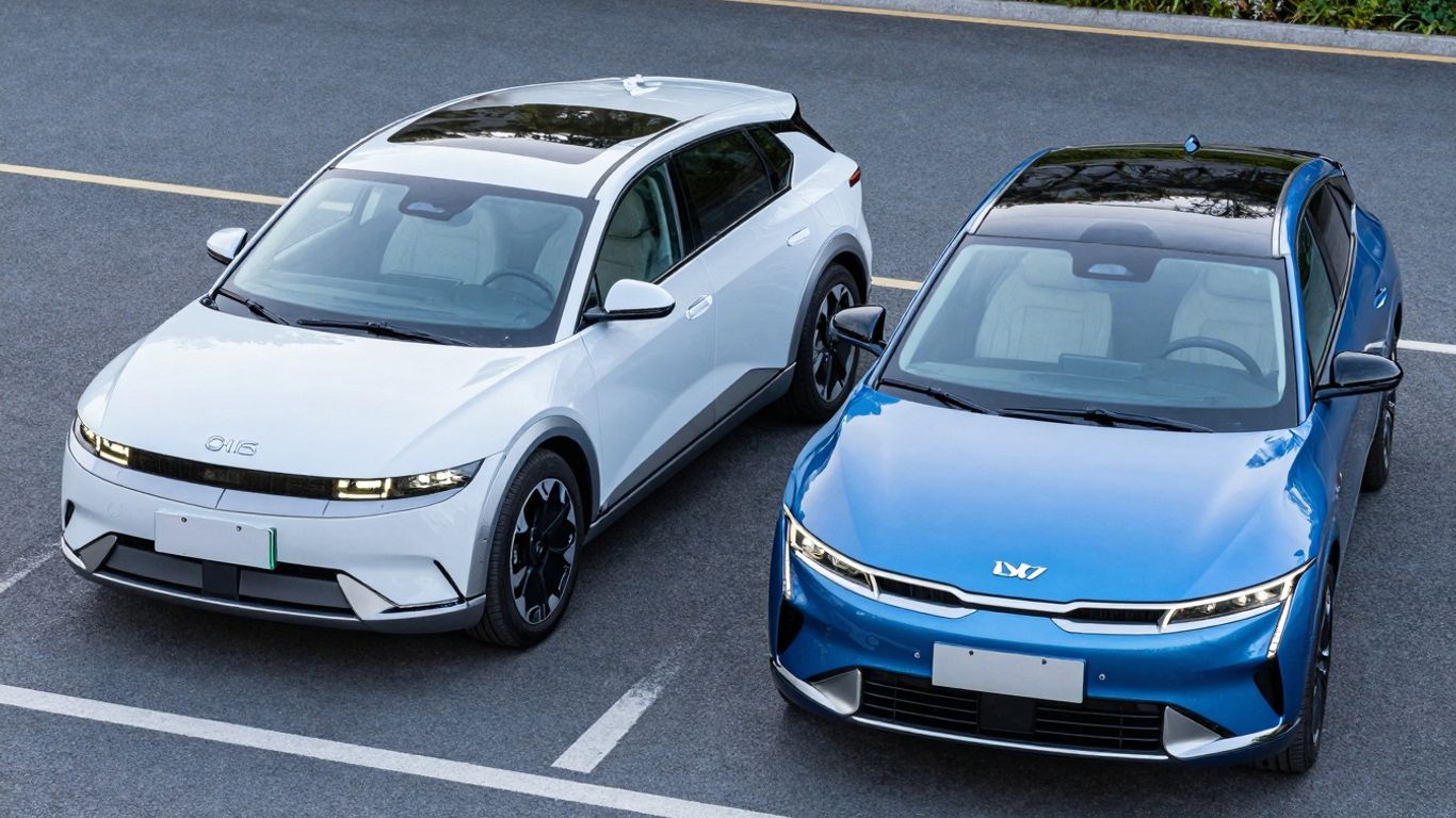 Hyundai Ioniq 5 and Kia EV6 electric SUVs comparison.