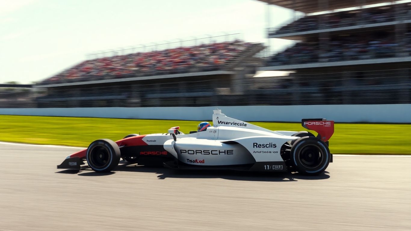 Porsche Formula E car driven by [António Félix da Costa]
