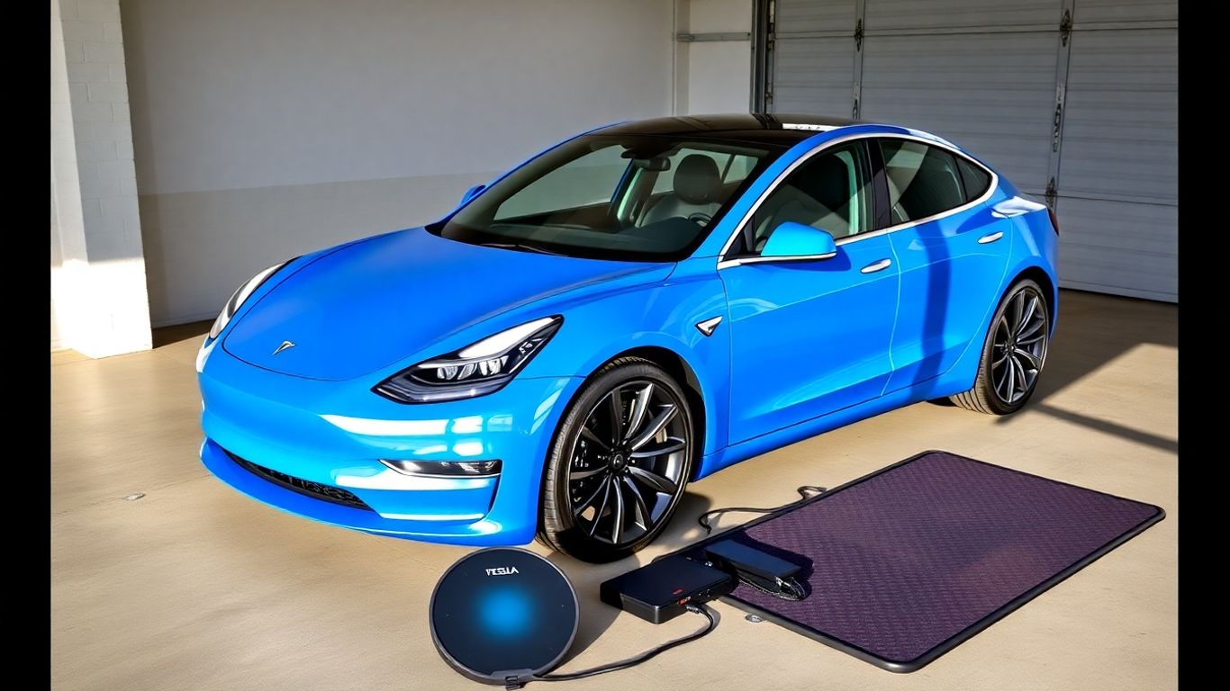 Tesla Model 3 with new accessories