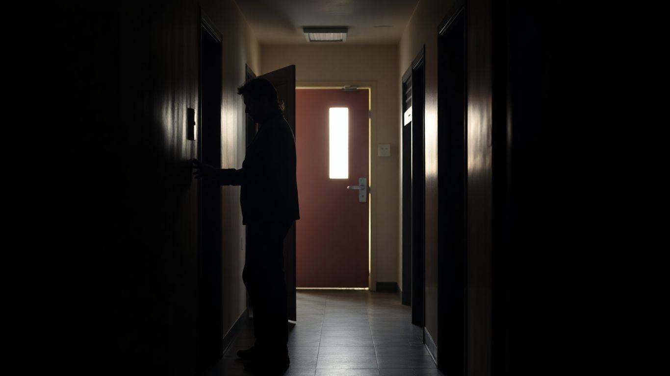 Hostel support worker on night duty.