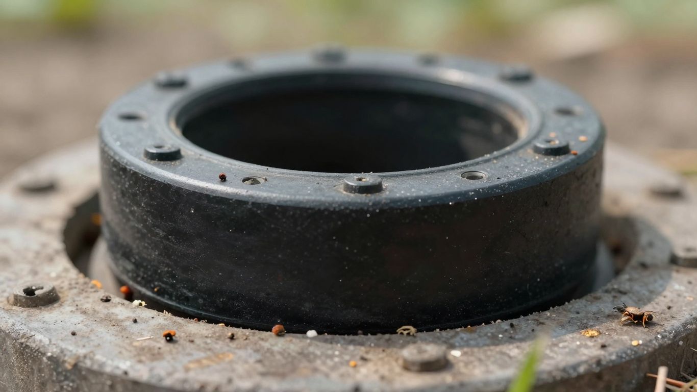 Wellhead seal preventing insects and debris entry.