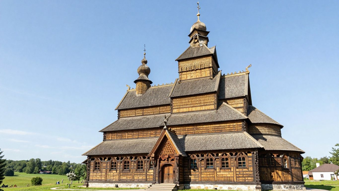 Drewniany Kościół Pokoju w Świdnicy z bliska