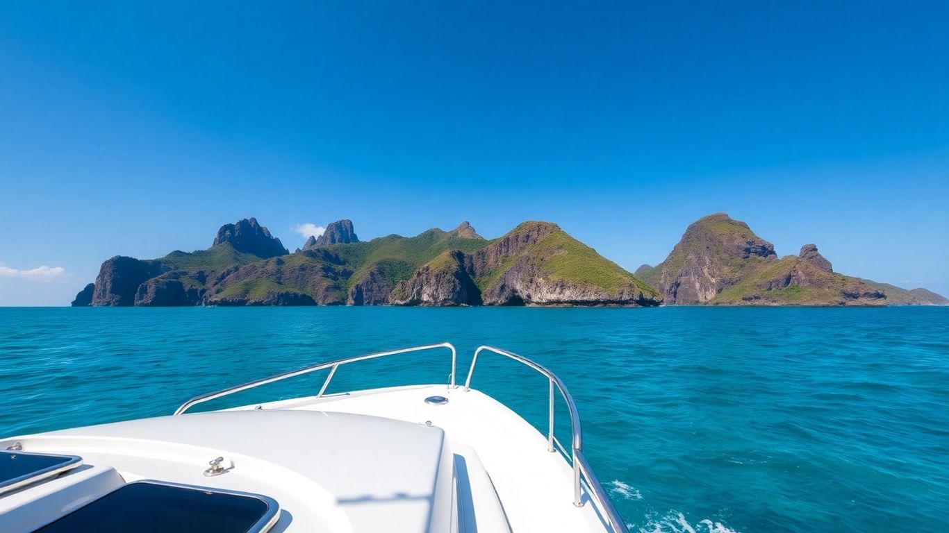 Luxury yacht sailing in Komodo National Park waters.