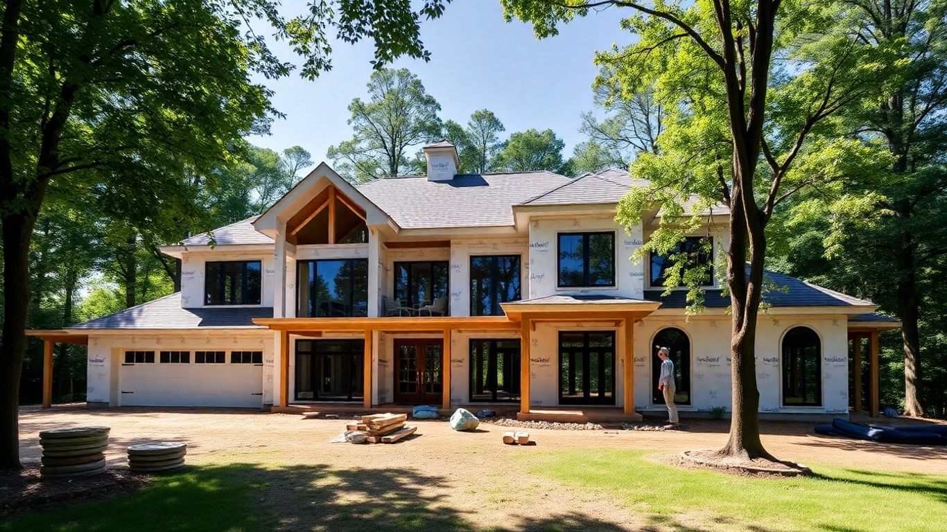 Chastain Park custom home construction site
