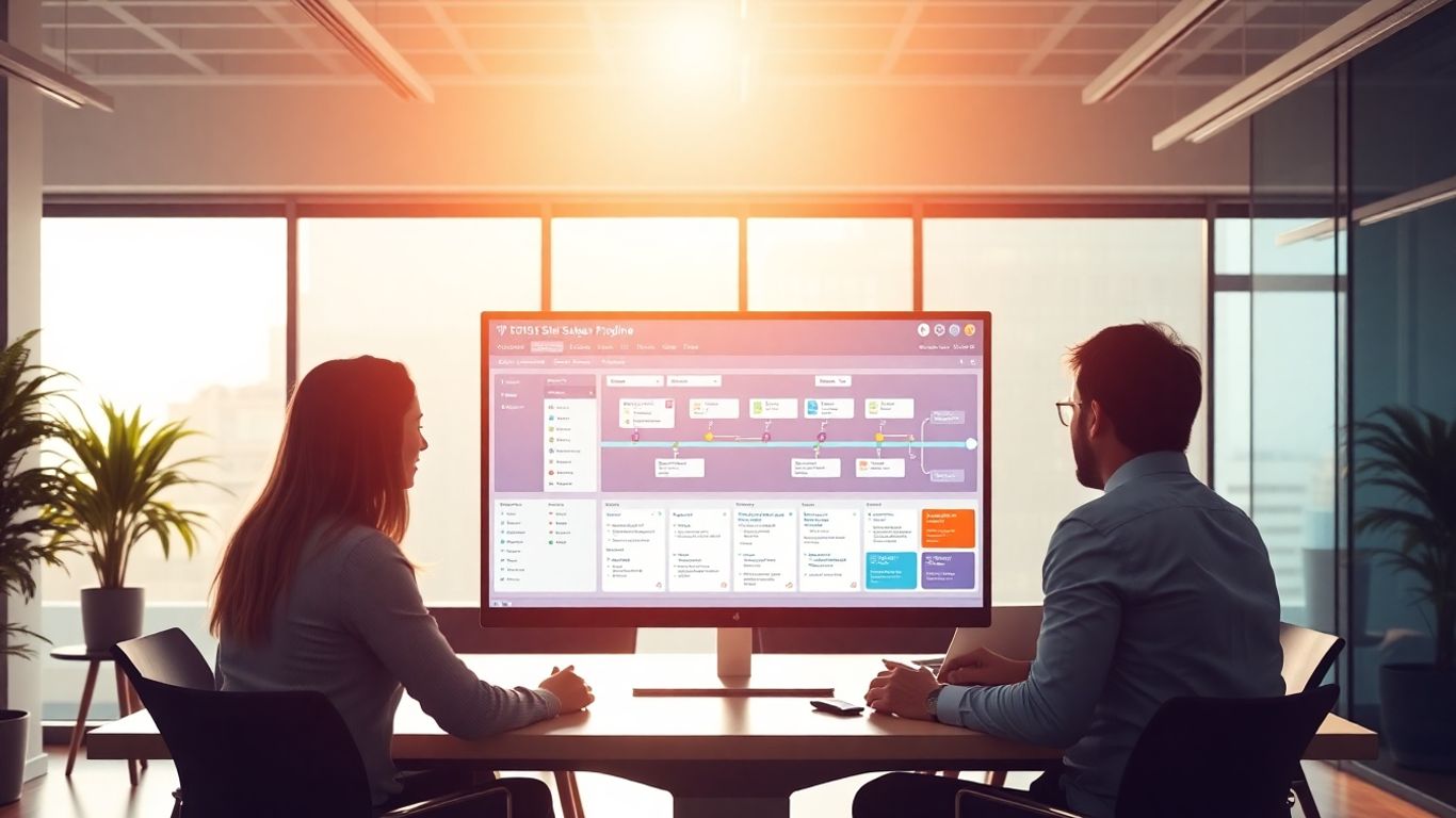 Startup sales team visualizing Pipedrive's sales pipeline.