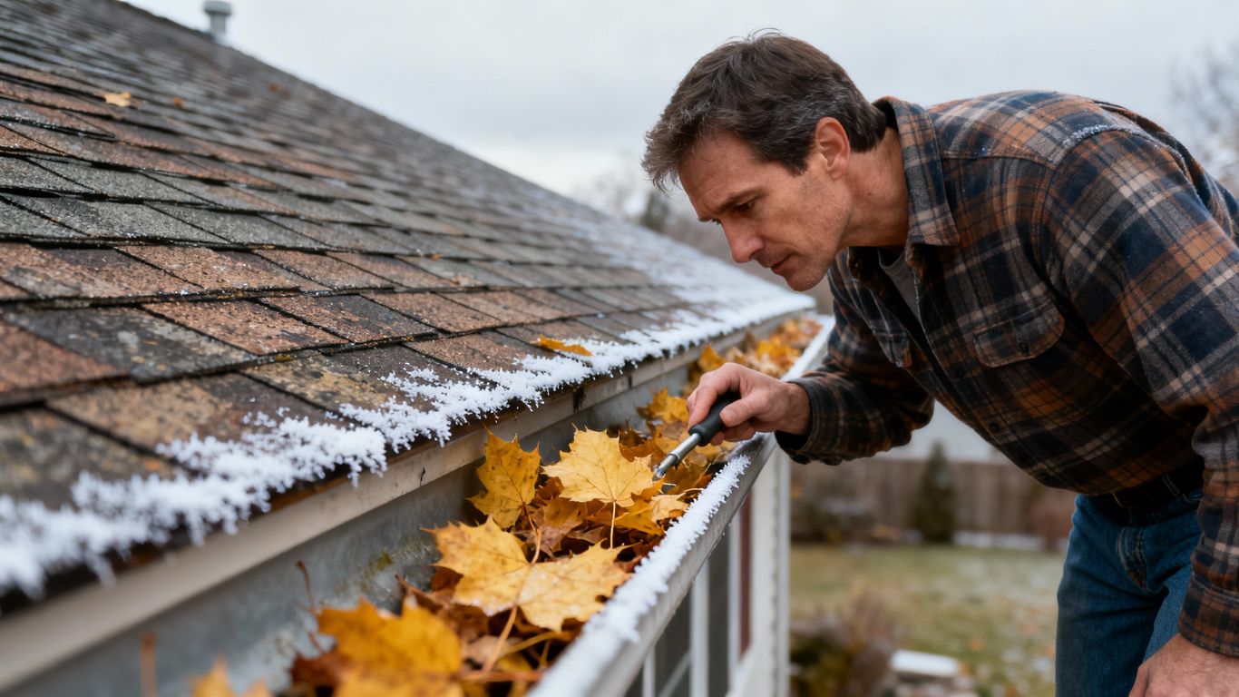 Roof inspection for winter preparation in Mentor, OH.