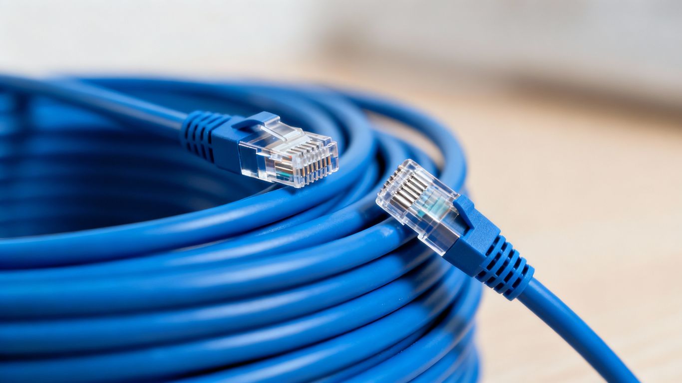 100ft blue Ethernet cable from Walmart