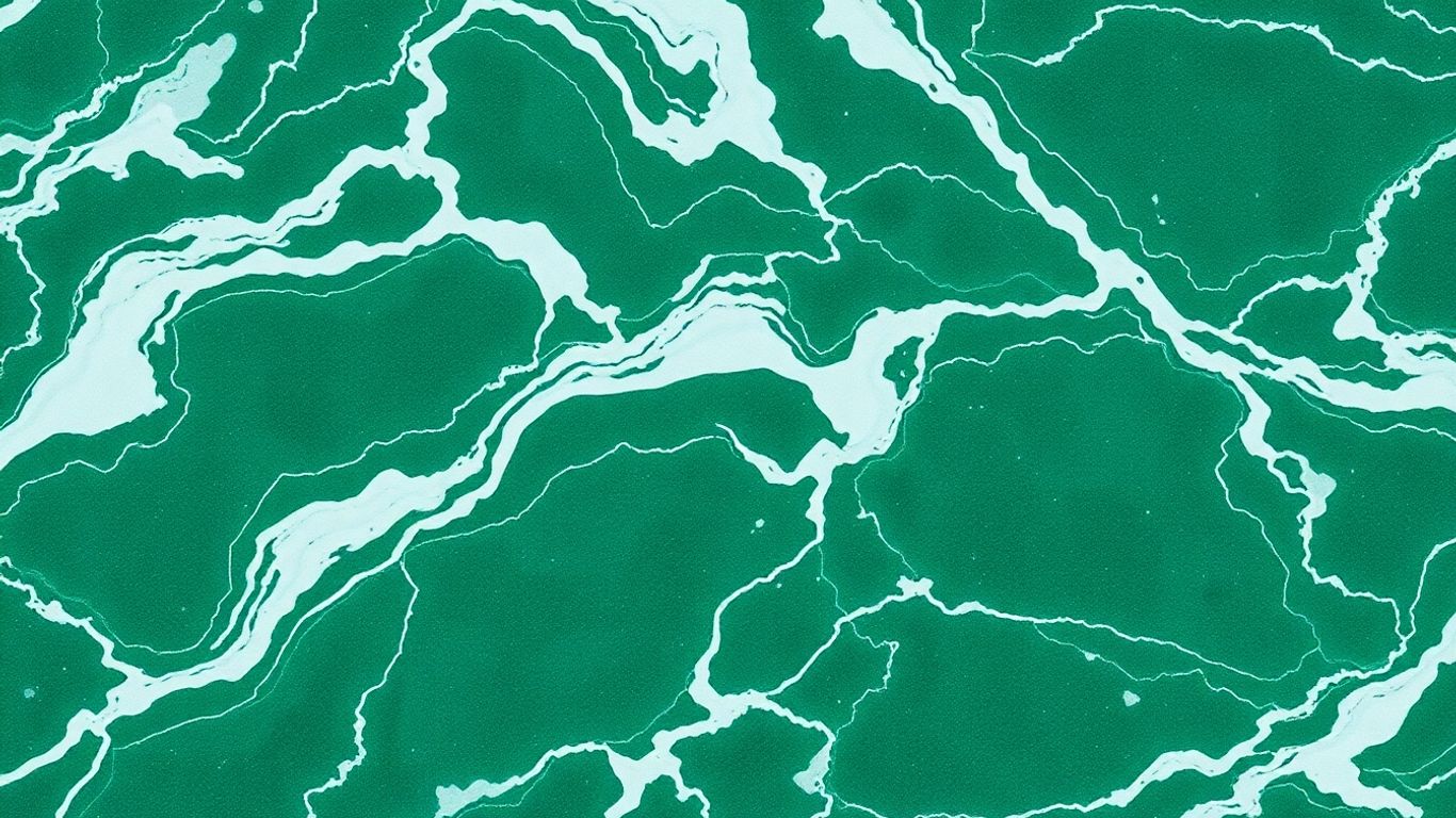 Elegant Ming green marble tile with white veining.