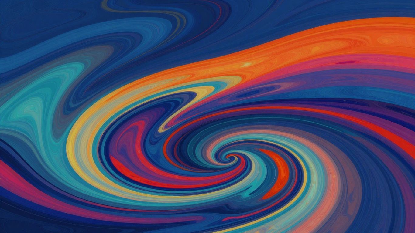 Seedream AI abstract art with swirling colors.