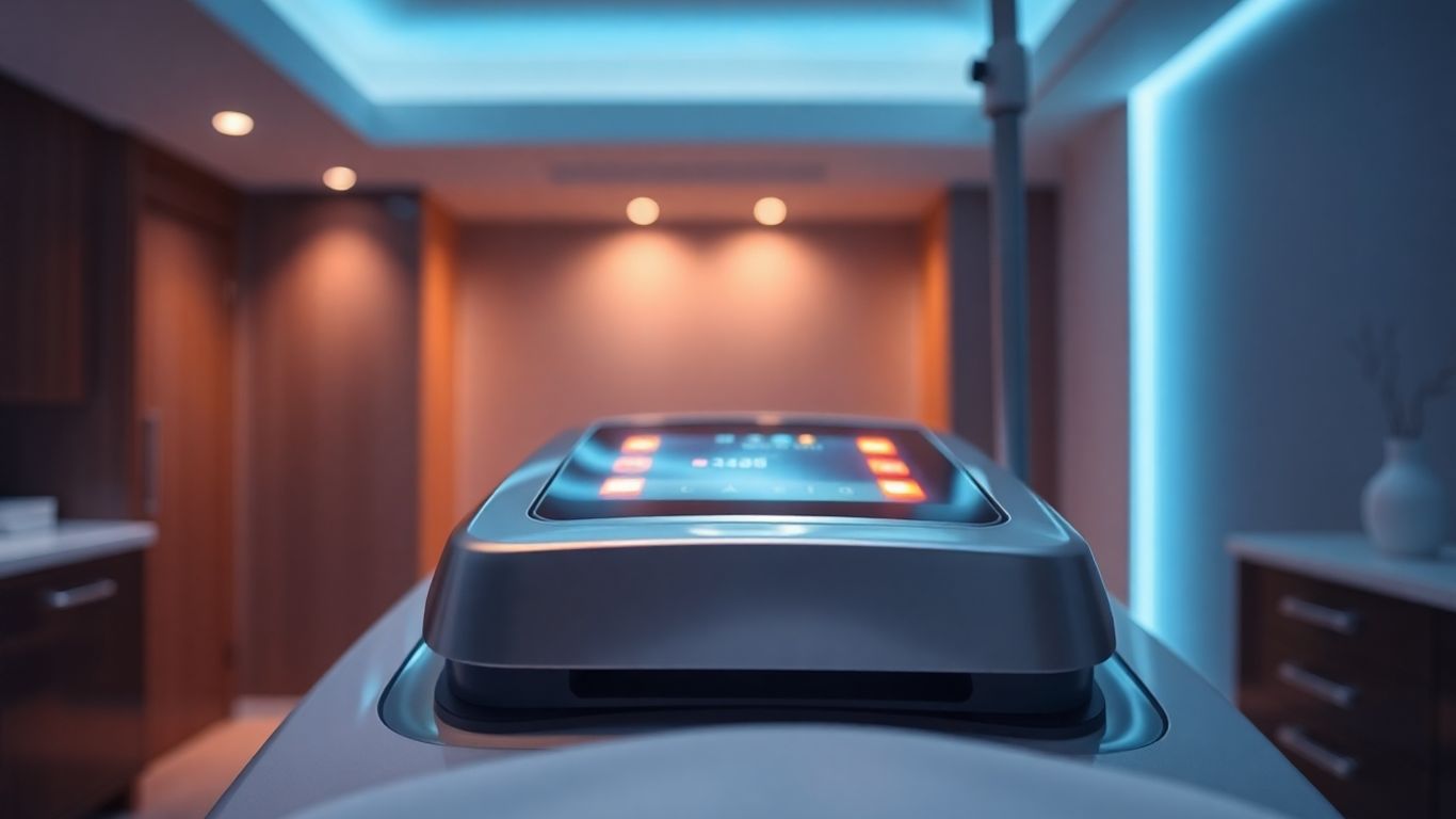 Laser machine in a modern clinic