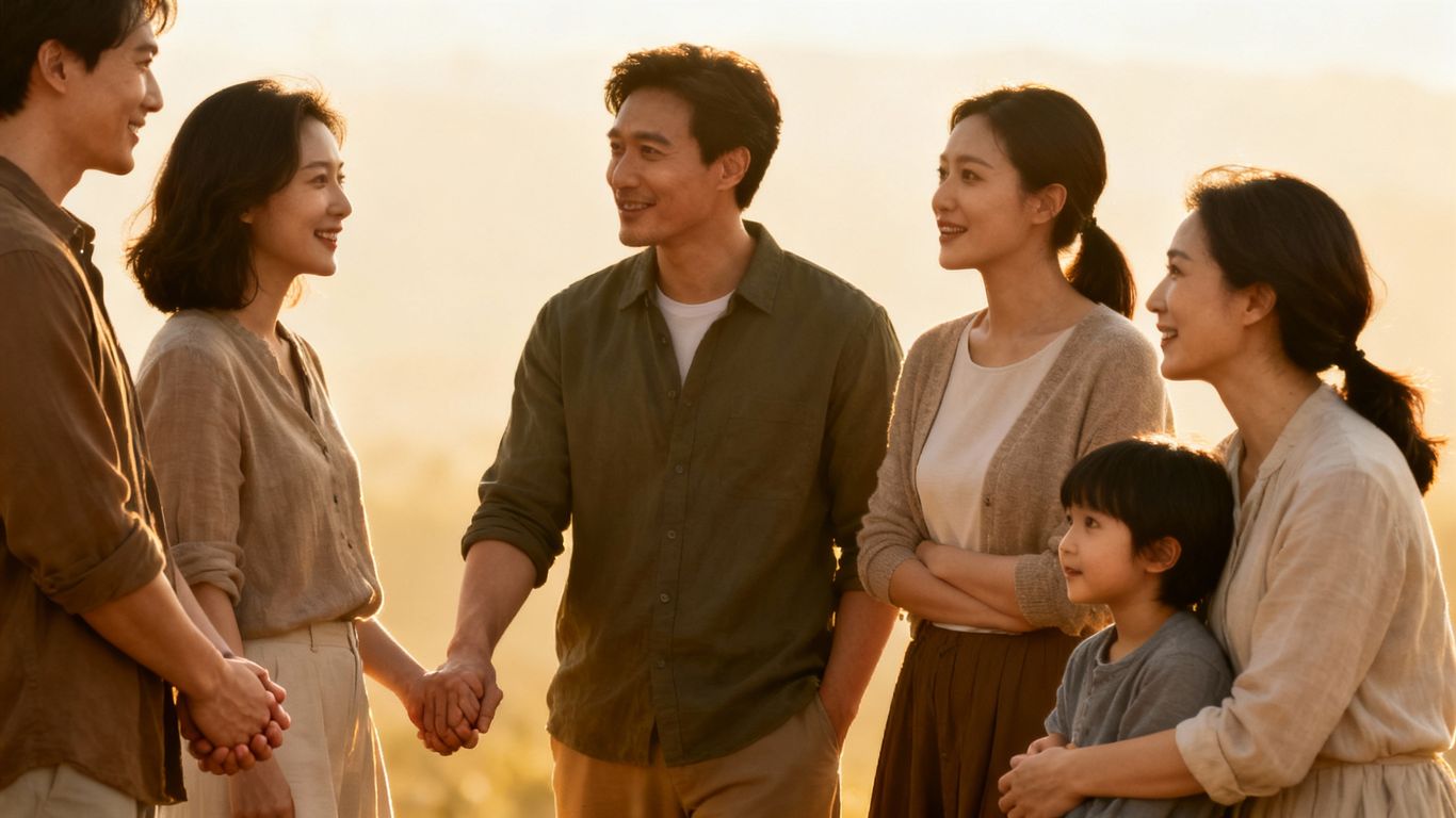 People maintaining healthy personal space in relationships.