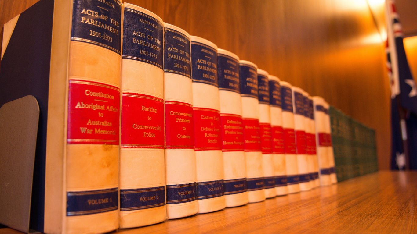 a row of books on a table