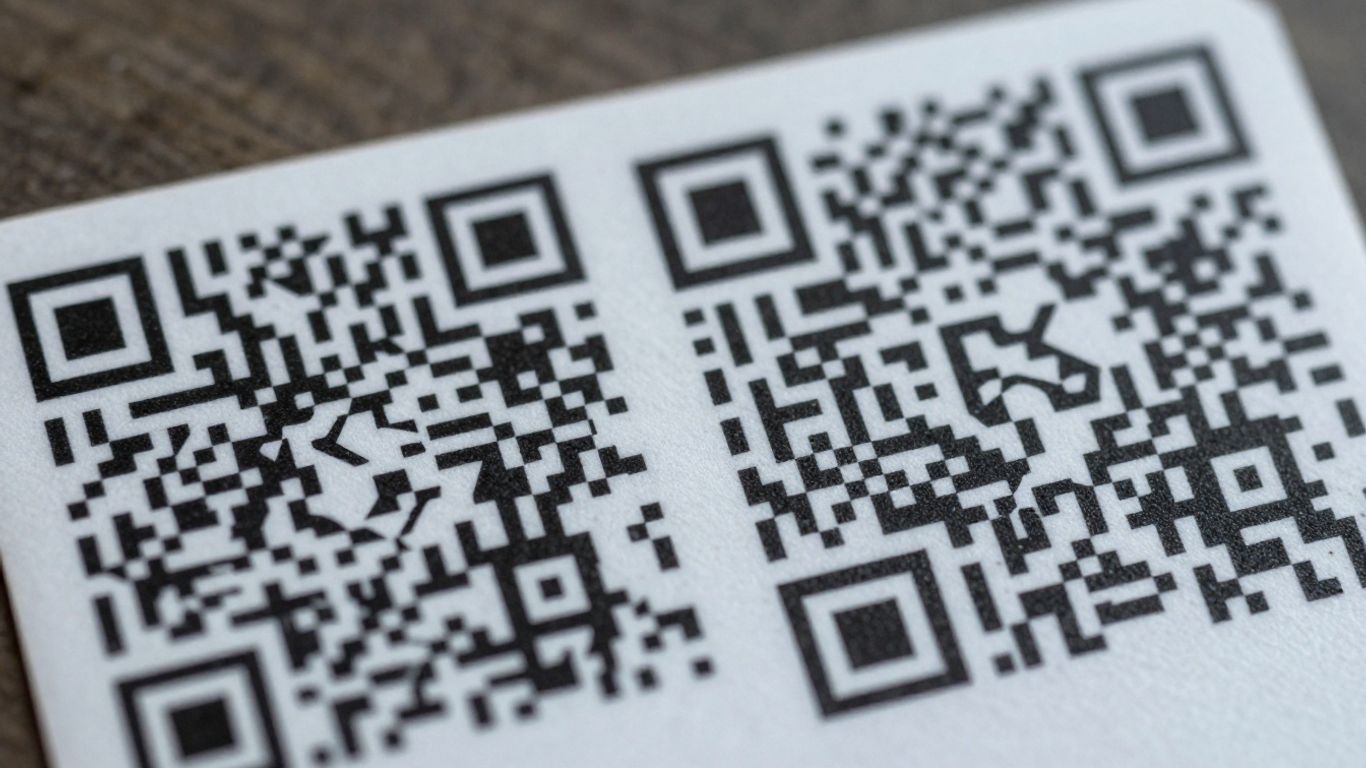 Two different dynamic QR codes side-by-side.