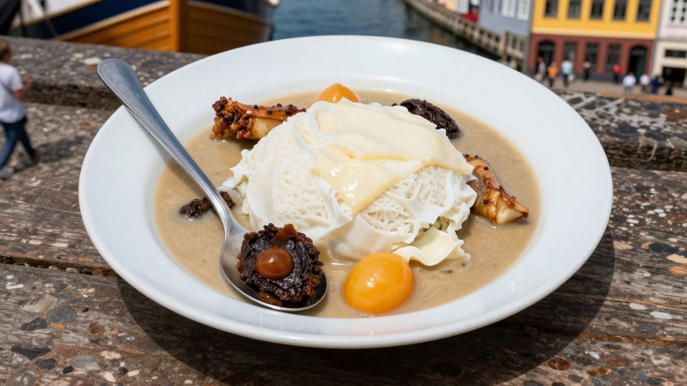 Kolorowe kamienice nad kanałem w Kopenhadze