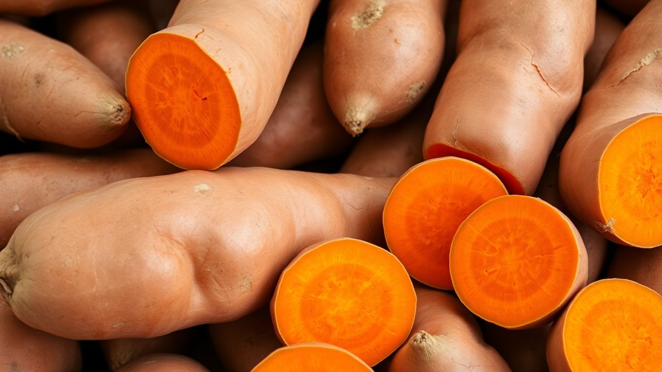 Biologische zoete aardappelen van hoge kwaliteit