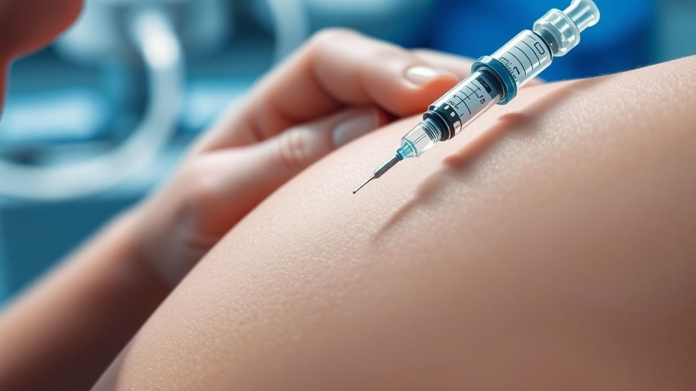 Person receiving NAD+ injection