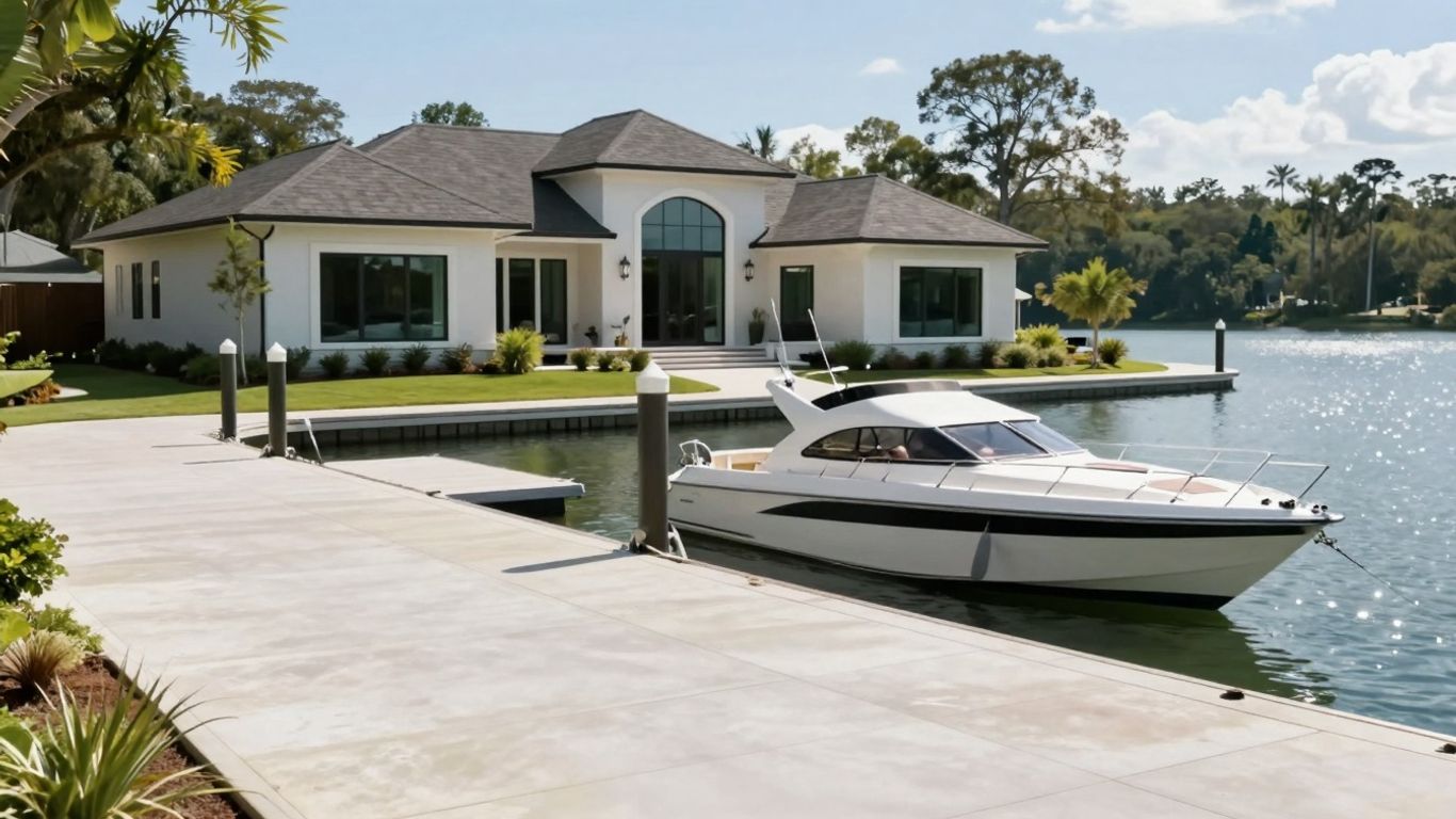 Custom home addition on Lake LBJ with private dock.