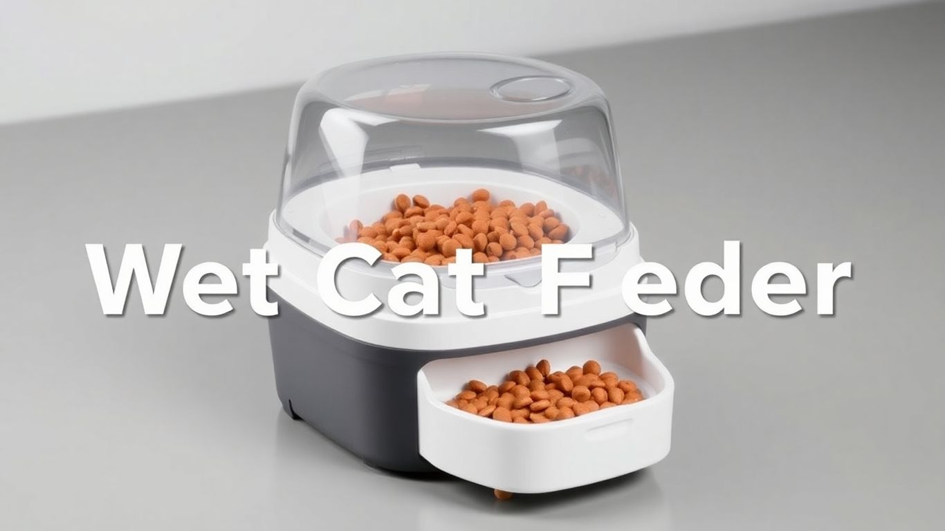 Automatic wet cat feeder with clear lid