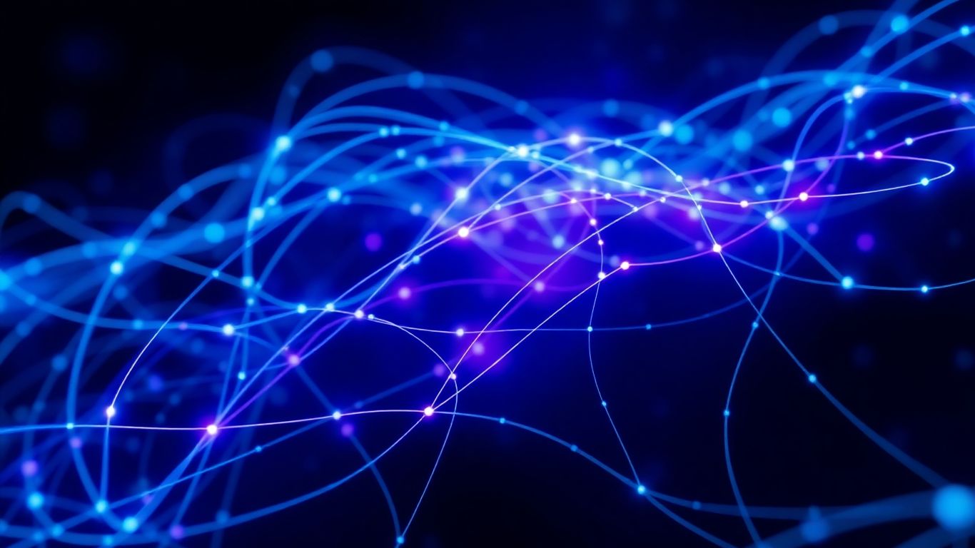 Abstract visualization of AI network