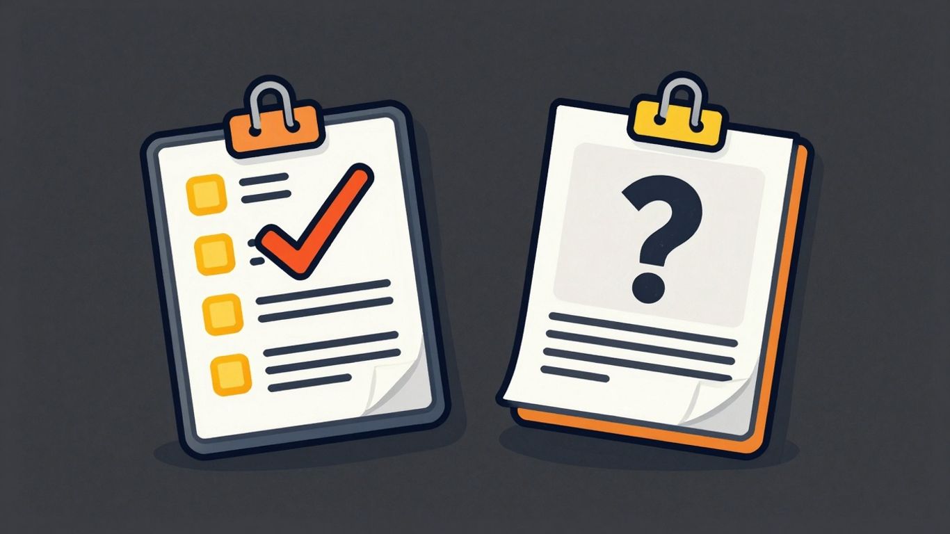 Cartoon comparison of pre-approved and pre-qualified loan documents.