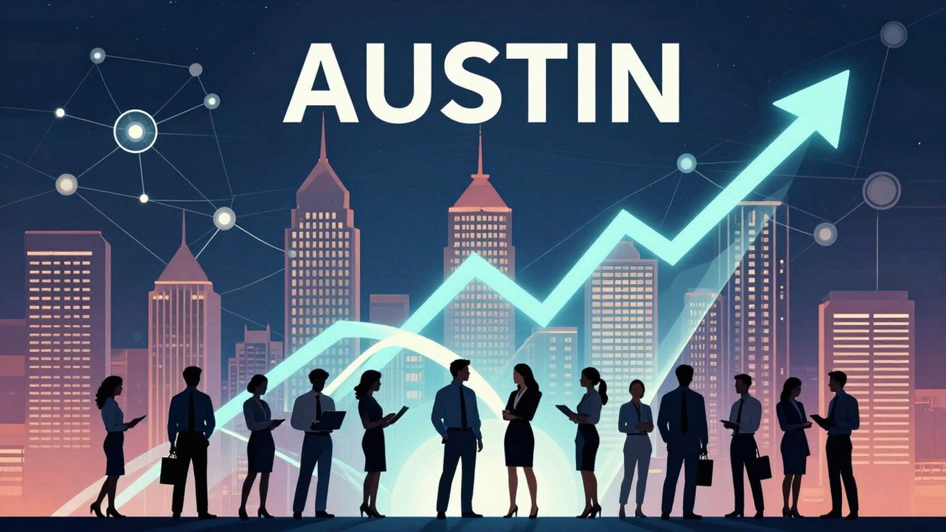 Austin business growth and managed services infographic.