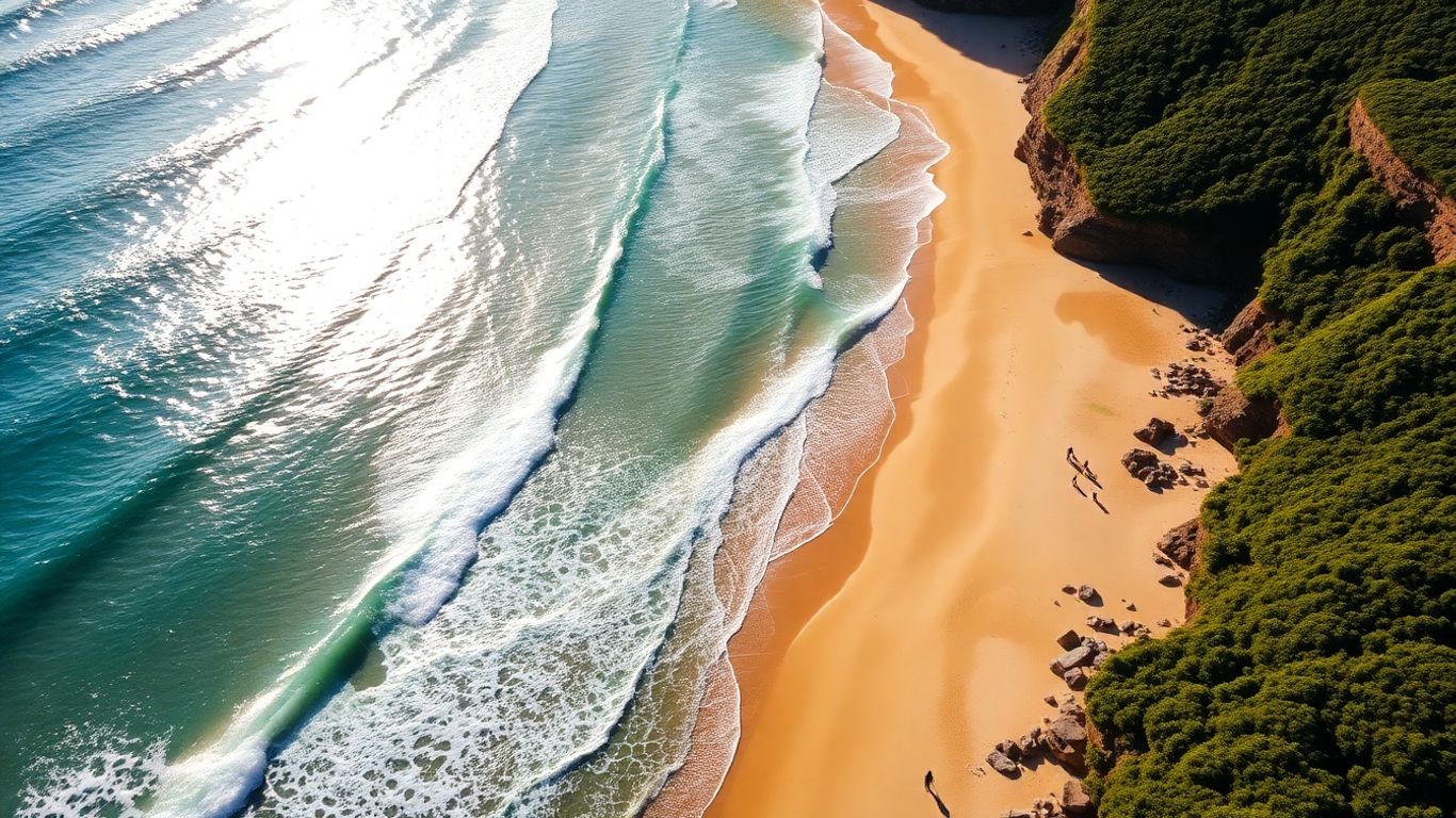 Tamarama Beach, Sydney, with golden sand and turquoise water.